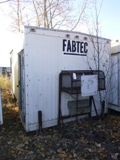 1985 15ft Fabtech T/A Office Trailer w/ Pintle Hitch. SN F5-14-4079