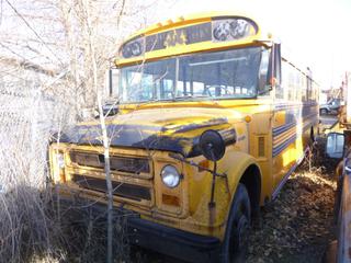 1975 Canadian Blue Bird C/60 Chevrolet School Bus C/w A/T, 19,700lb GVWR. VIN CSE6251301466