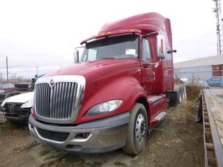 2012 International Prostar Eagle T Truck Tractor C/w Maxxforce A430MT Diesel, Eaton Fuller Manual, 52,350lb GVWR, 228in Wheelbase And Fifth Wheel Slide. VIN 3HSDJSJR4CN615726 *Note: Unable To Verify Mileage, Running Condition Unknown*