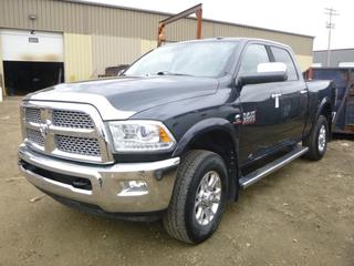 2014 Dodge Ram 3500 HD Laramie Crew Cab 4X4 Pickup C/w 6.7L Cummins Turbo Diesel, A/T, Leather Seats, Fifth Wheel Plates In Box, Ram Side Arms, Alpine Sound System And LT275/70R18 Tires. Showing 218,413kms. VIN 3C63R3ELXEG197227. *Note: Dent In Tailgate And Rear Bumper*