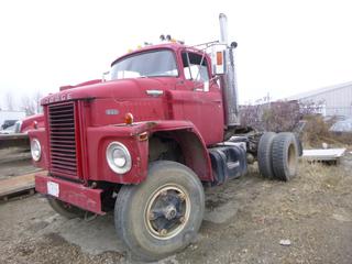 1974 Dodge Model XCN90 Truck Tractor C/w Diesel Engine, Fifth Wheel Hitch, 34,080lb GVWR, 144in Wheel Base And 11R22.5 Tires. Showing 3480hrs, 3715kms. VIN N91GQ5T001251 