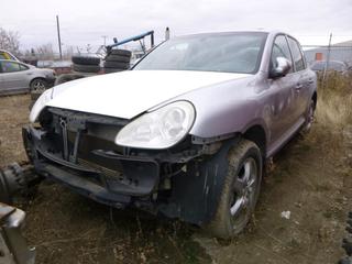 2004 Porsche Cayenne S SUV C/w V8, A/T, Unattached Front Bumper, Assortment Of Parts. VIN WP1AB29PX4LA62339 *Note: Running Condition Unknown, Parts Only*