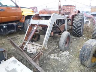 Massey Ferguson Model MF90  Diesel Tractor C/w 4Spd, 86in Blade. Showing 75835hrs. SN SNM814526 *Note: Running Condition Unknown*