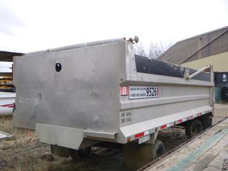 18ft Trojan Alum Dump Box w/ Roll Tarp. SN TW18A07808 *Note: Box Only Chassis Not Included, Buyer Responsible For Load Out*