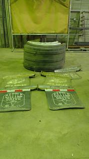 (2) Aluminum Fenders, (2) Plastic Fenders And (5) Mud Flaps 