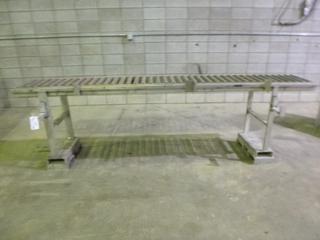 10ft X 21in X 3in Roller Table