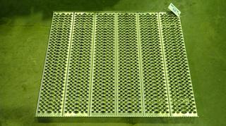 42 1/2in X 34in Aluminum Grating C/w Support For Air Lines