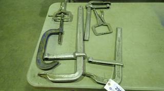 Qty Of Bessey Clamps, Vise Grip Clamps And (1) C-Clamp