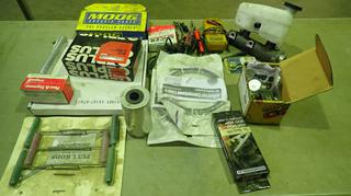 Master Cylinder, Multi Meter, U-Joints, Test Lights, Mig Liners, Ground Clamps, Brake Rotor And Brake Pads