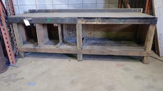 96in X 30in X 33in Steel Top Work Bench