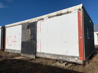 32 Ft. 3 In. L X 20 Ft. W Modus Camp Module, w/ 4 Bedrooms, 2 Bathrooms (Slight Drywall Damage, Water Damage)  * * NOTE: Buyer Responsible For Load Out.  Located Offsite at TWP Road 743A, Conklin AB, T0P 1H0.  Shipping and Transport Available.  For More Information and Viewing Contact Connor Tighe @ 780-218-4493.  * * 