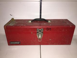 International Tool Box Containing Hole Saw/Auger Bits.