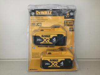 2-Pack of DeWalt 20V Batteries.