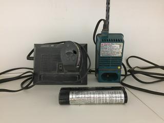 Skil Battery & Charger, & Makita 7.2V Battery & Charger.