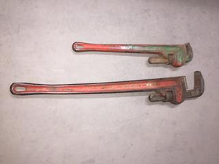 (1) Ridgid 36" & (1) 24" Pipe Wrench. 