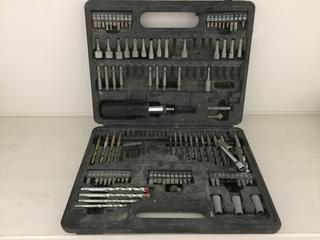 Drill/Power Bit Set & Black & Decker 3/8" Drill, No Battery.