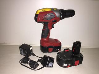 Skil 18V 3/8" Drill with Stud Finder, (2) Batteries & Charger.