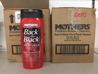 (12) 12oz Mother's Back-to-Black Trim & Plastic Restorer.