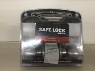 (4) Weiser Safe Lock Keyed Entry Door Handles.