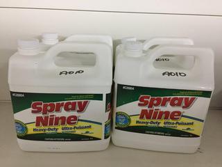 (4) 4L Containers of Spray Nine Heavy Duty Cleaner.