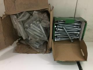 Quantity of Hex Blots & Lag Screws.