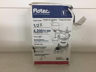 FloTec 1/2hp Sump Pump, 4200G/hr.