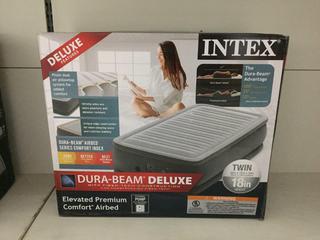 Intex 18" Twin Elevated Premium Comfort Airbed.