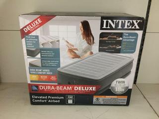 Intex 18" Twin Elevated Premium Comfort Airbed.