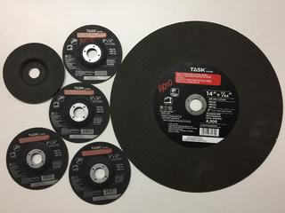 (5) 5" & (1) 14" Grinding Discs.