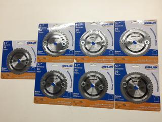 (7) Oshlun 5-3/8" Circular Saw Blades.