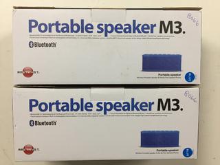 (2) Portable Bluetooth Speakers.