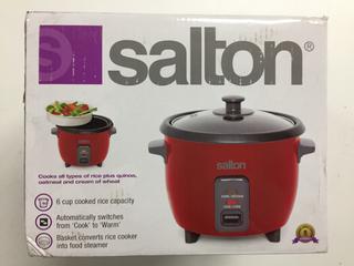 Salton 6 Cup Rice Cooker.