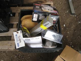 (2) Boxes of Tools, Door Hinges/Handles.