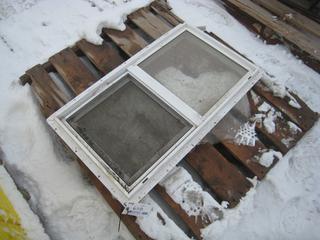 Sliding Window 19 1/2" x 35".