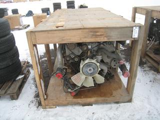 2000 Ford 7.3 Diesel Engine w/ Auto Transmission, Transfer Case, Wiring Harness.