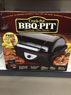 Rival Crock Pot BBQ Pit Slow Roaster.