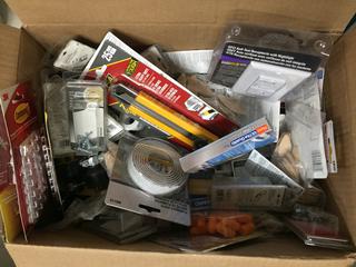 Quantity of Assorted Household Items, Electrical Outlets, Tape Dispenser, 3M Hooks, Etc.