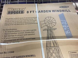 Western Rugged 8' Garden Windmill.