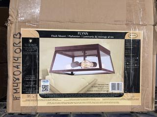 CanArm Flynn Oil Rubbed Bronze Flush Mount Light Fixture.