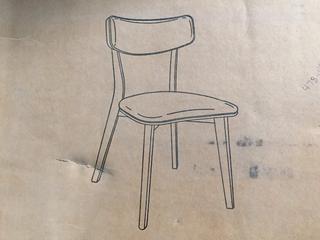 (2) Dark Grey Dining Chairs.