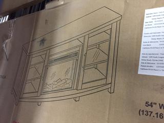 Twin Star 60" TV Stand with Electric Fireplace.