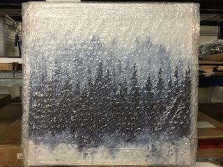 "Indigo Forest" Canvas Art, 36" x 36".