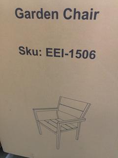 (2) Modway EEI-1506 Garden Chairs.