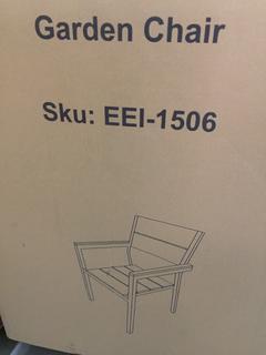 (2) Modway EEI-1506 Garden Chairs.