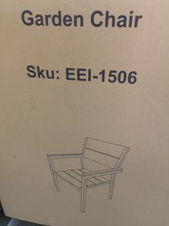 (2) Modway EEI-1506 Garden Chairs.