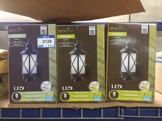 (3) Green Choice Sonoma Black Exterior Light Fixtures.