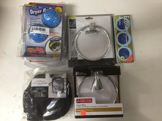 Quantity of Towel Rings, Dryer Balls & Laundry Discs.