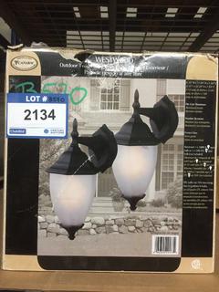 (2) Canarm Westwood Black Exterior Light Fixtures.