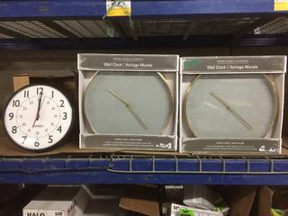 (3) Wall Clocks.