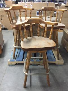 (3) Bar Stools, Seat Height 29".